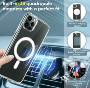 For Phone 15 14 Plus, Pro, Pro Max Case, Compatible With MagSafe, Shockproof Military - Grade Protection, Magnetic Phone Case For Phone 15 14 Plus, Pro, Pro Max, Classic Hybrid Case - Image 4