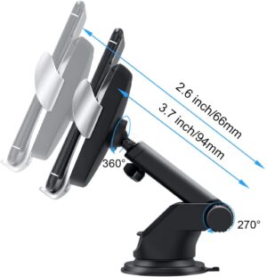 Universal Wireless Car Phone Charger Mount Holder Automatic Clamping - Image 4