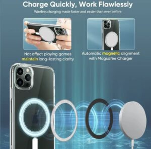 For Phone 15 14 Plus, Pro, Pro Max Case, Compatible With MagSafe, Shockproof Military - Grade Protection, Magnetic Phone Case For Phone 15 14 Plus, Pro, Pro Max, Classic Hybrid Case - Image 6